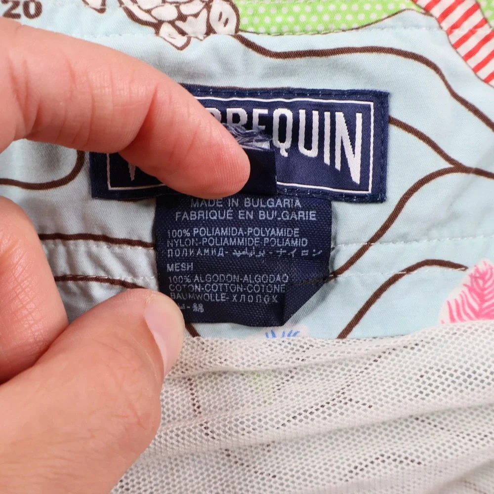 Vilebrequin Moorea Swim Trunks Men's Small Turtle All Over Print Luxury